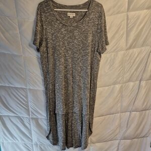 Ava & Viv Gray Heathered Tunic Dress size XL